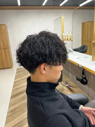 ショート パーマ メンズ 🏅メンズ特化 ヤマクラ　タイキのヘアスタイル