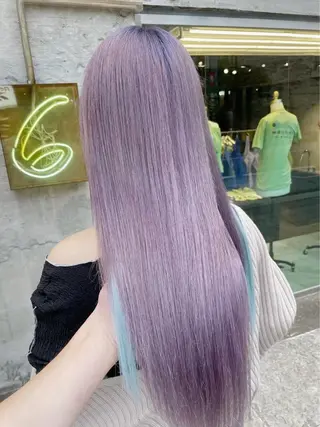 ロング カラー ヘアアレンジ Bob&ハイトーン 専門家CHIHIROのヘアスタイル