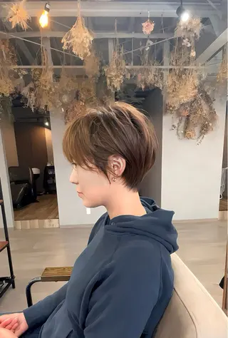 ショート 長田 亮のヘアスタイル