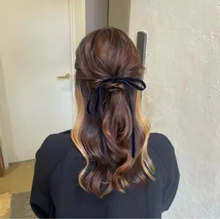 ヘアアレンジ 縮毛矯正ヘアアレンジ 🌸三輪知優🌸のヘアスタイル