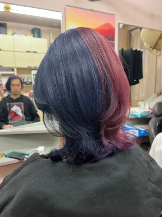 ミディアム 坂谷 BUCKS/縮毛矯正のヘアスタイル