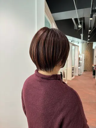 ショート マンツーマン 縮毛矯正/マユコのヘアスタイル