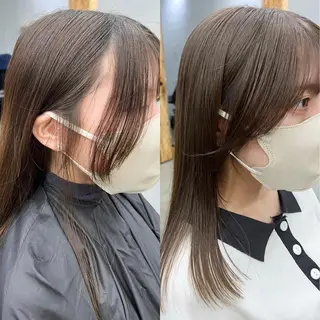 ミディアム 🌱小顔魅せショート 髪質改善カラー/泉綺のヘアスタイル
