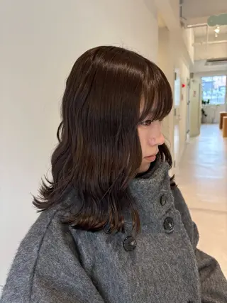 ミディアム カラー DEEokazaki sae.Aのヘアスタイル