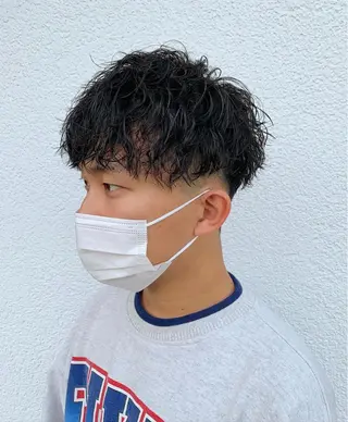 ショート パーマ ヘアアレンジ メンズ メンズパーマ職人 加藤 弘貴のヘアスタイル