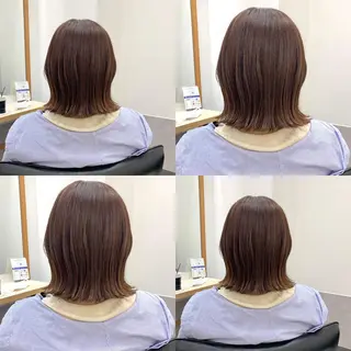 ミディアム カラー SAKINO. ベージュカラーのヘアスタイル