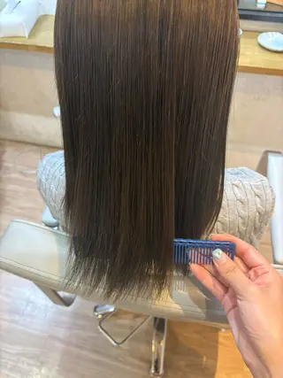 セミロング 韓国ヘアー🇰🇷 MIWAのヘアスタイル