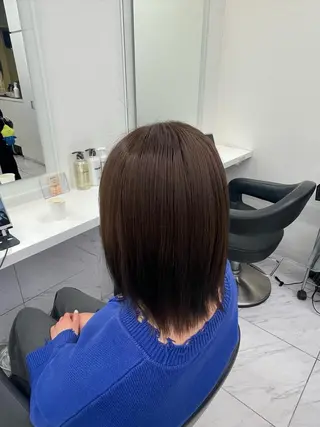 ロング カラー 透明感🤍レイヤー ベージュ‎🤍ピンクのヘアスタイル