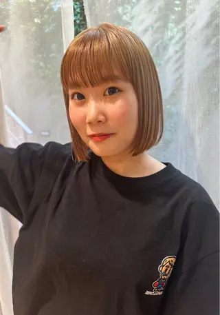 ショート カラー ボブ/ショート 吉田竣のヘアスタイル