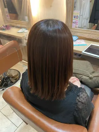 ミディアム 井上 日菜乃のヘアスタイル