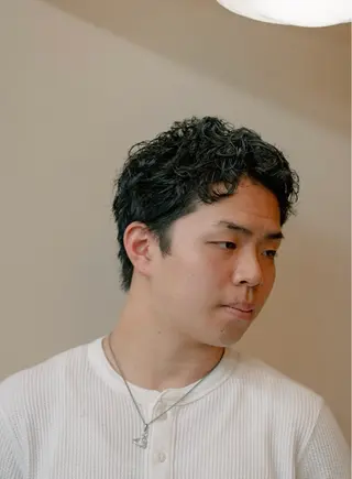 ショート カラー パーマ メンズ 🔗メンズサロン🔗 Kieのヘアスタイル