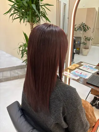 セミロング カラー 丸山 比奈のヘアスタイル