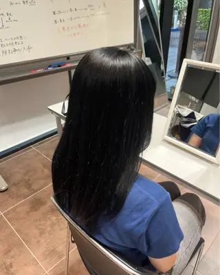 セミロング カラー mit bytree MISAKI🎀のヘアスタイル