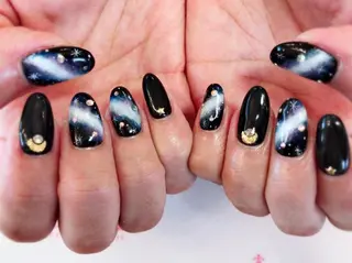 ネイル ネイルリボン 受付スタッフのネイルデザイン