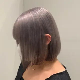 ミディアム カラー れい🫧 ハイトーン特化のヘアスタイル