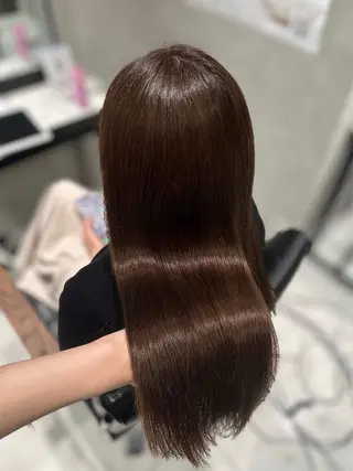 セミロング カラー トレンド甘めガーリー Mizuki☁️🫧のヘアスタイル
