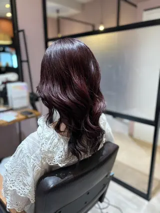 セミロング カラー 作野 潮織のヘアスタイル