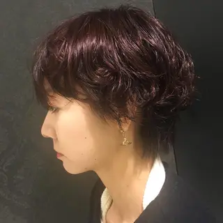 ショート パーマ 本場韓国ヘア特化 아이비/Aibiのヘアスタイル
