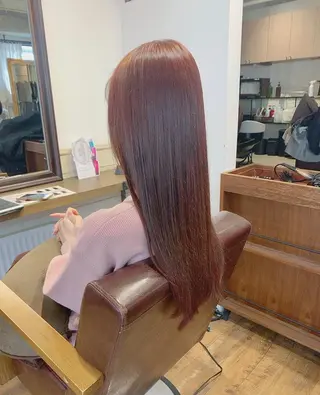 ロング カラー ✨️美髪矯正×似合わ せ艶カラー✨藤田透のヘアスタイル