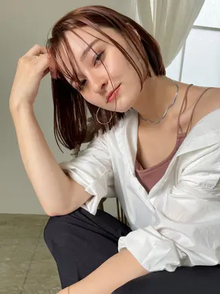 ショート 韓国風🤍 イワサキ　リコ🍒のヘアスタイル