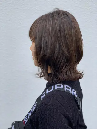 ミディアム カラー 中村 優太のヘアスタイル