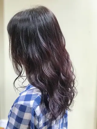 ロング カラー 松村 未央のヘアスタイル