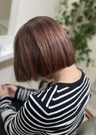 ミディアム カラー 🩵垢抜け確定🩵 ハイトーン特化🩵のヘアスタイル