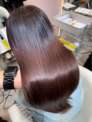 ロング カラー パーマ ♥️似合わせボブ/ 縮毛矯正/大和田拓夢のヘアスタイル