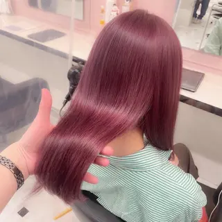 ロング カラー ヘアアレンジ えびけん/色落ちまで 可愛い♥️のヘアスタイル