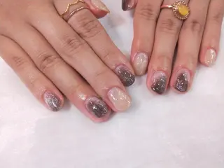 ネイル はばすみれ🎀ﾈｲﾙ 光ﾌｪｲｼｬﾙ ﾍｱのネイルデザイン