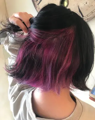 ショート カラー 岩谷/ブリーチ 🪽透明感カラーのヘアスタイル