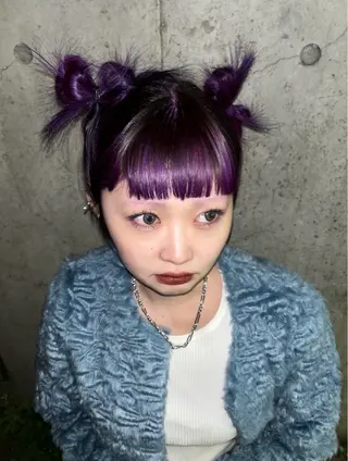 ミディアム カラー ヘアアレンジ タナカ カナ🫧のヘアスタイル