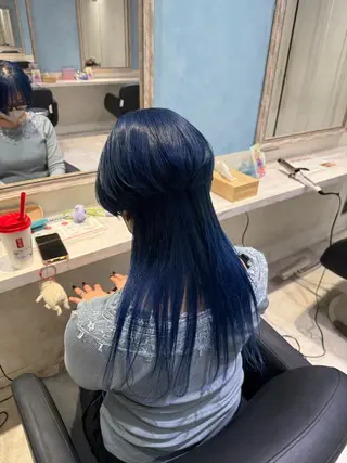 ロング カラー ハイトーン/ブリーチ 💙みずき💙のヘアスタイル