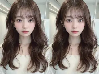 カラー 🖤hana/顔周り /韓国風ヘア🖤のヘアスタイル