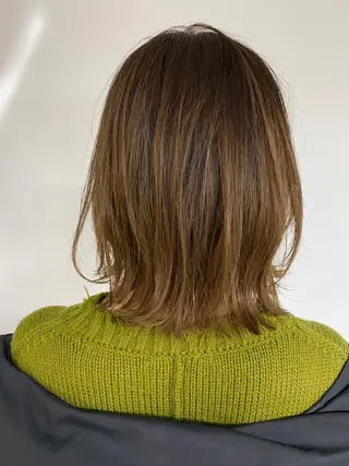 ミディアム カラー KOOKI スティードトーキョーのヘアスタイル