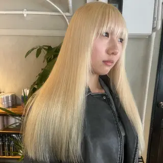ロング カラー ボブハイトーン🦖 デザインMAMIのヘアスタイル
