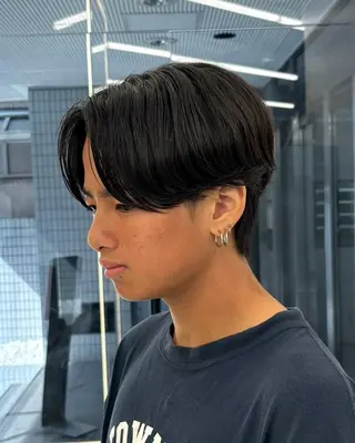 パーマ メンズ 森龍馬 メンズ専門美容師のヘアスタイル