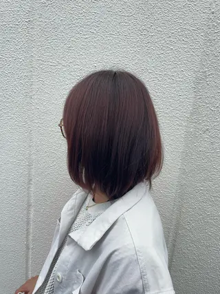 ミディアム カラー 吉川 莉央のヘアスタイル
