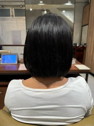 カラー 艶カラー 梨菜💜のヘアスタイル