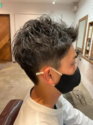 パーマ メンズ 飯塚 七海のヘアスタイル