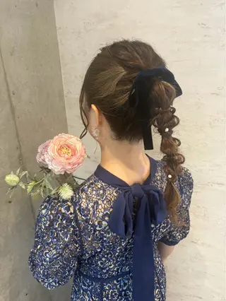 ロング ヘアアレンジ 美髪× ヘアセット✨Araiのヘアスタイル