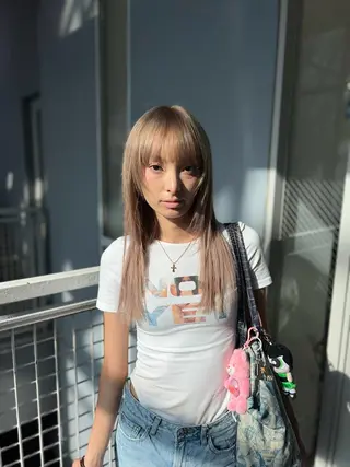 セミロング 艶髪／シールエクステ 🌻ノゾミ🌻のヘアスタイル