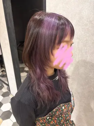 セミロング 🌸レイヤー/ブリー チ艶カラー🌸NOAのヘアスタイル