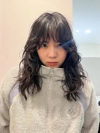 セミロング パーマ トレンドヘア◎ 店長 清原佑太のヘアスタイル