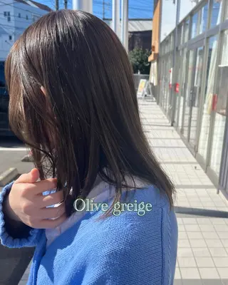 ミディアム カラー 堀越 エリのヘアスタイル