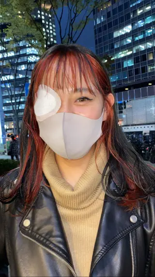 ロング カラー デザインカラー/ボブ ブリーチカラー/ユリのヘアスタイル