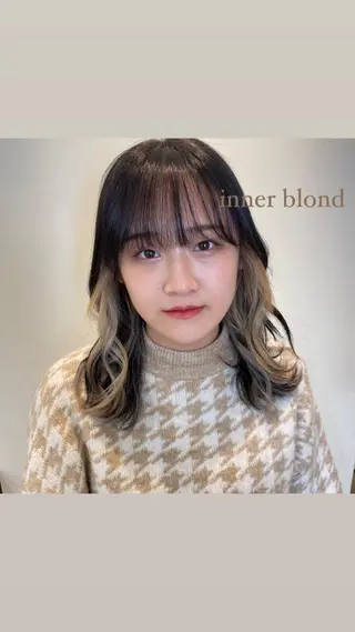ミディアム 奈良 彩華のヘアスタイル