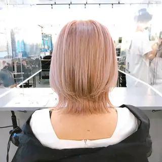 セミロング カラー ヘアアレンジ across hair design 池袋店所属・伊藤 華紀ᵕ̈*のヘアスタイル