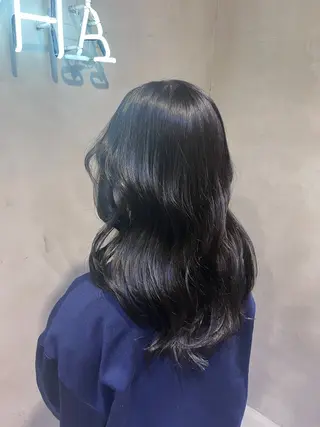 セミロング カラー ヘアアレンジ 🫧艶髪矯正 髪質改善🫧 大介のヘアスタイル