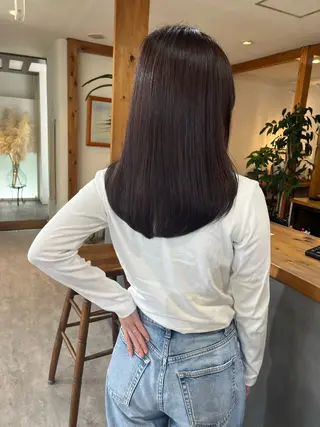 セミロング カラー タマムラ　ミヅキ🌙 HOWDYのヘアスタイル